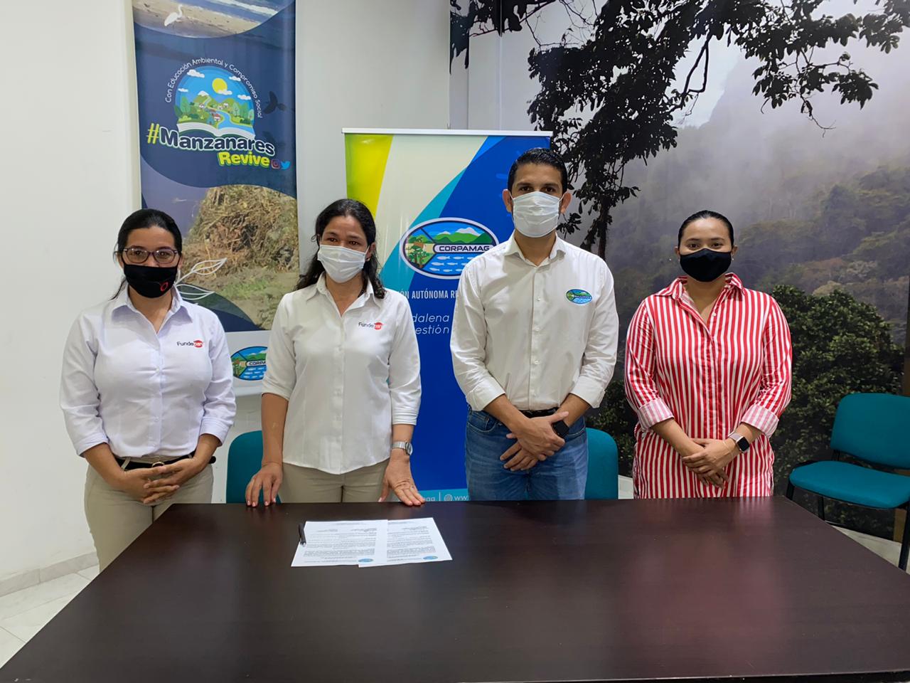 CORPAMAG y FUNDEBÁN formalizan acuerdo de voluntades para fortalecimiento de la educación ambiental